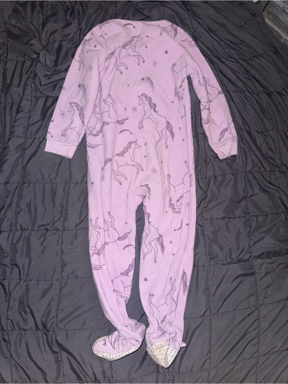 Carter's Lilac Unicorn Footed One-Piece Pajamas